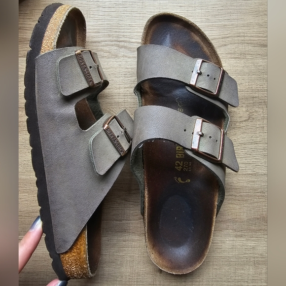 Birkenstock Arizona EU42 Unisex Slide Sandals Buckle Summer Comfort Boho Beach - Picture 7 of 8